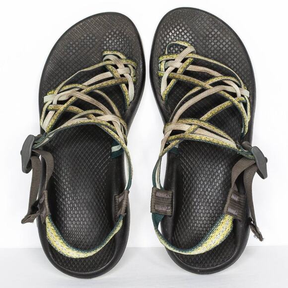 Chaco Sandals Strappy Vibram Outdoor Gorpcore Athleisure Minimalist Green 10 - Picture 5 of 6